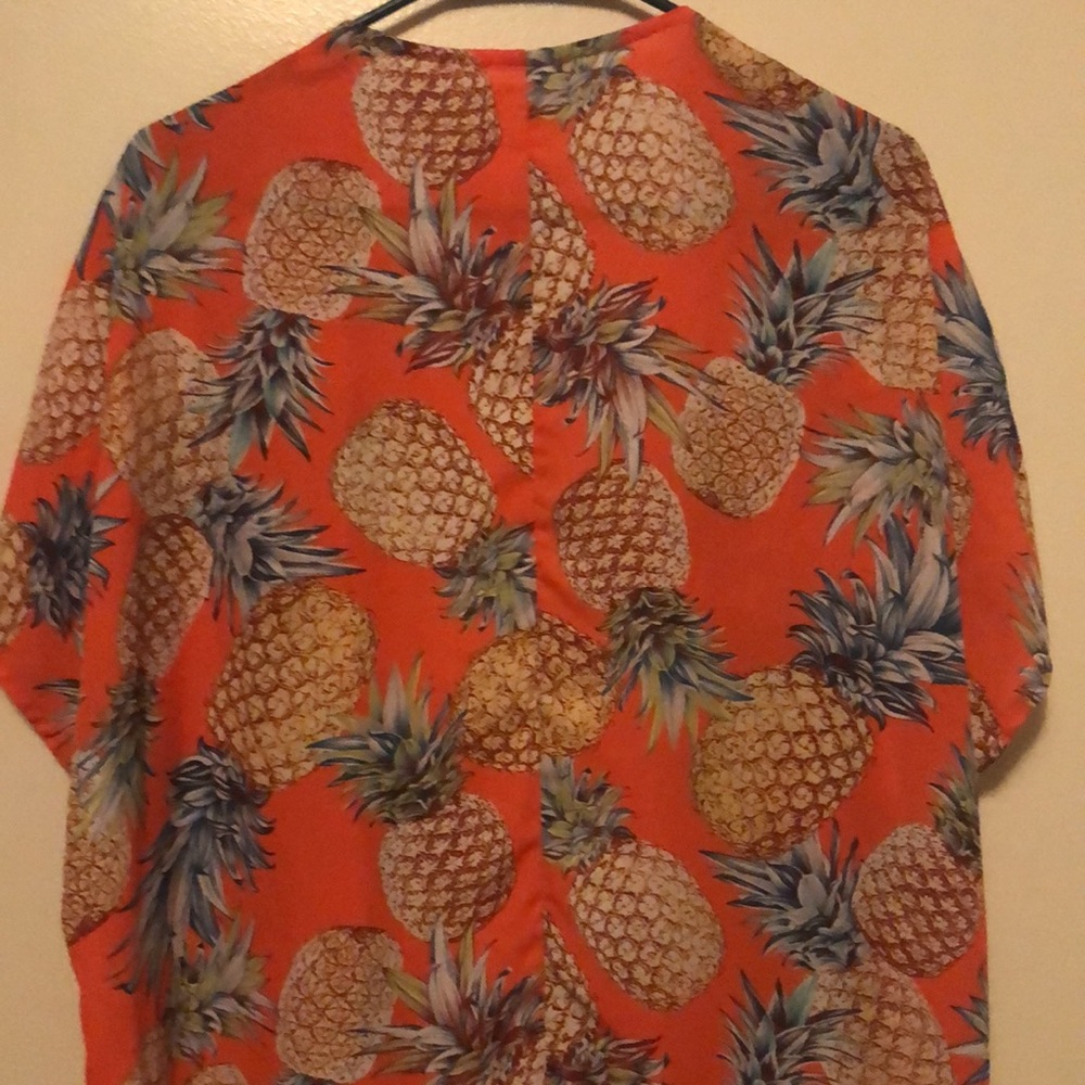 Side Slit Pom Pom Trimmed Kimono - Picture 6 of 7